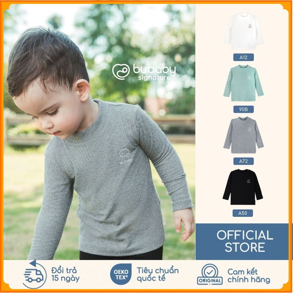 [BU Baby] (6M-5Y Bubaby Lennie BWL เสื้อเชิ้ตแขนยาวคอเต่าฤดูใบไม้ร่วงแบบนุ่ม310900 | เสื้อ Bu ของแท้
