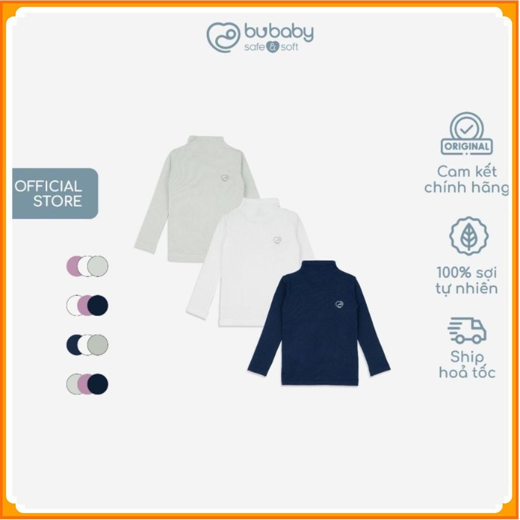 [BU Baby] ชุดเสื้อกันความร้อนคอเต่าแขนยาว 3 ชิ้นเพื่อให้ความอบอุ่นของทารกทําจากใยไม้โอ๊ค - Molist BM