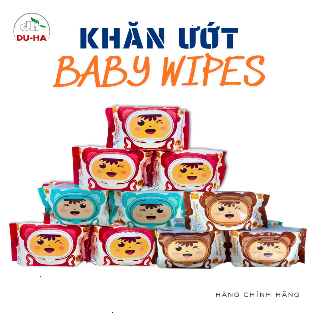 [Ho Chi Minh Express] ผ้าเช็ดทําความสะอาดเด็กแท้ 10 แพ็ค 450gr คุณภาพแท้