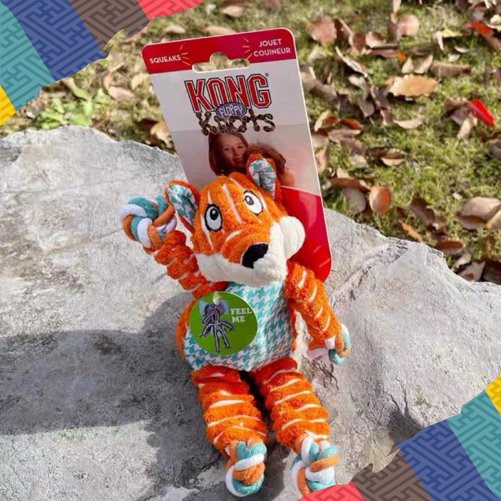KONG Floppy Knots Fox ของเล่นสุนัข