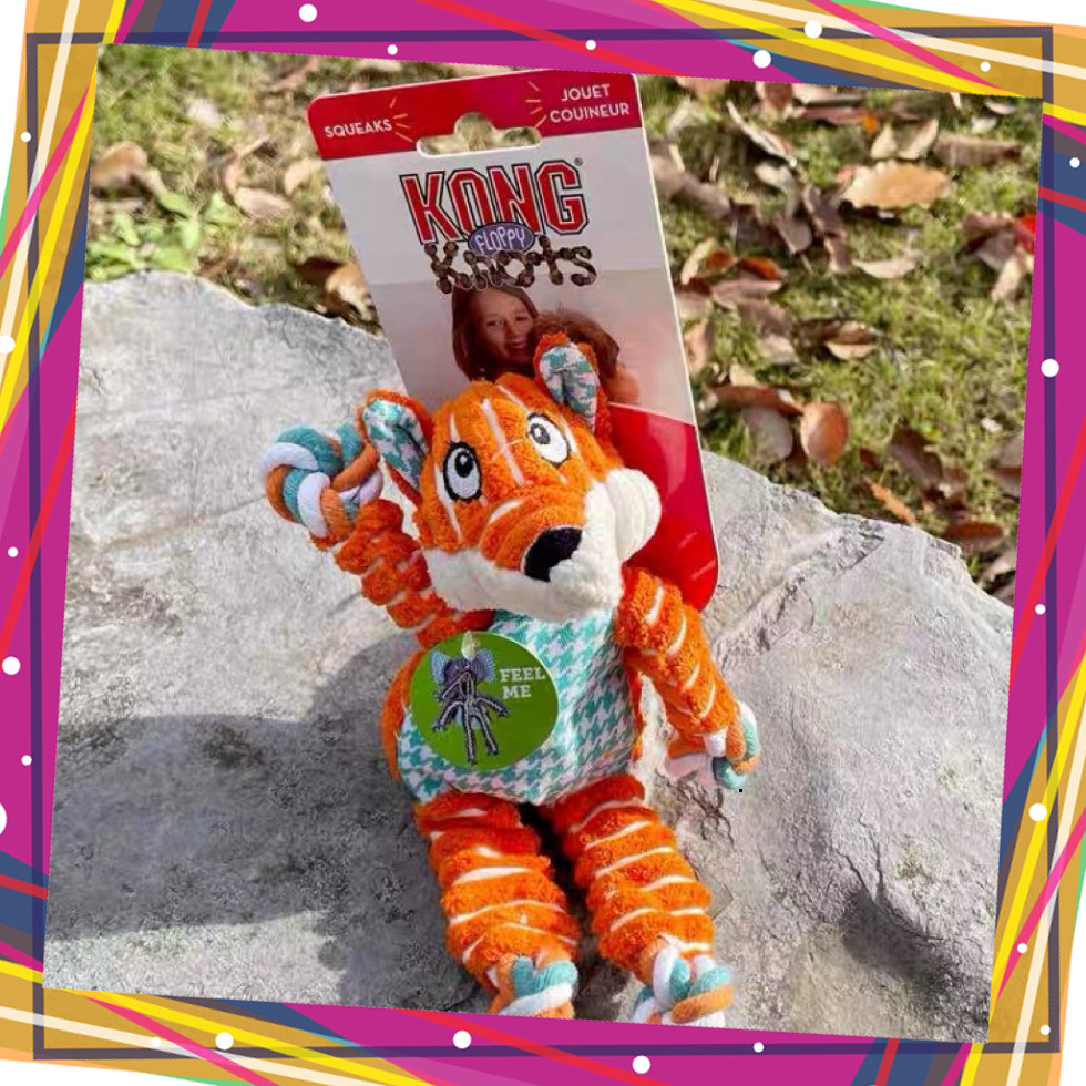KONG Floppy Knots Fox ของเล่นสุนัข