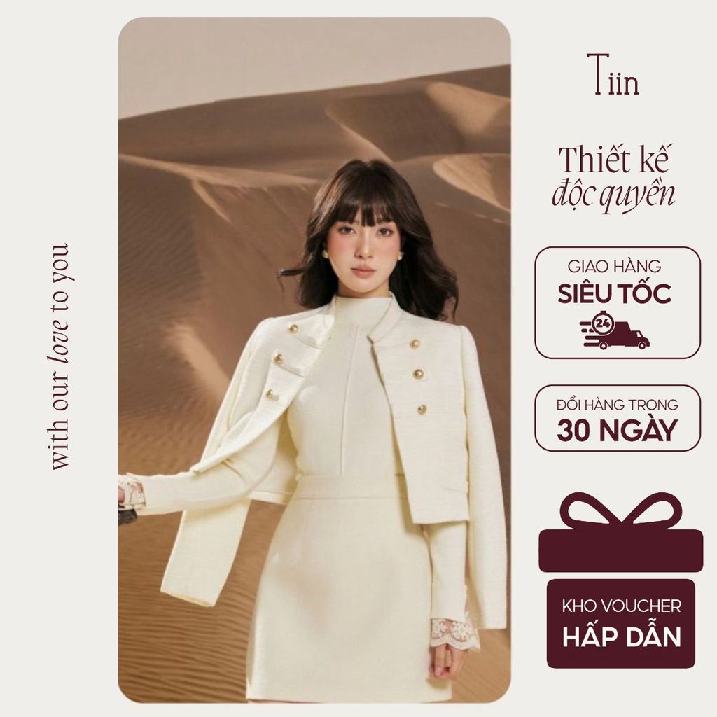 TINSTORE สเวตเตอร์แขนยาวคอปก 3 นิ้ว (เสื้อกันหนาวด้านในเท่านั้น) แขนลูกไม้ผ้าวูลเนื้อนุ่ม ฟรีไซส์ GA