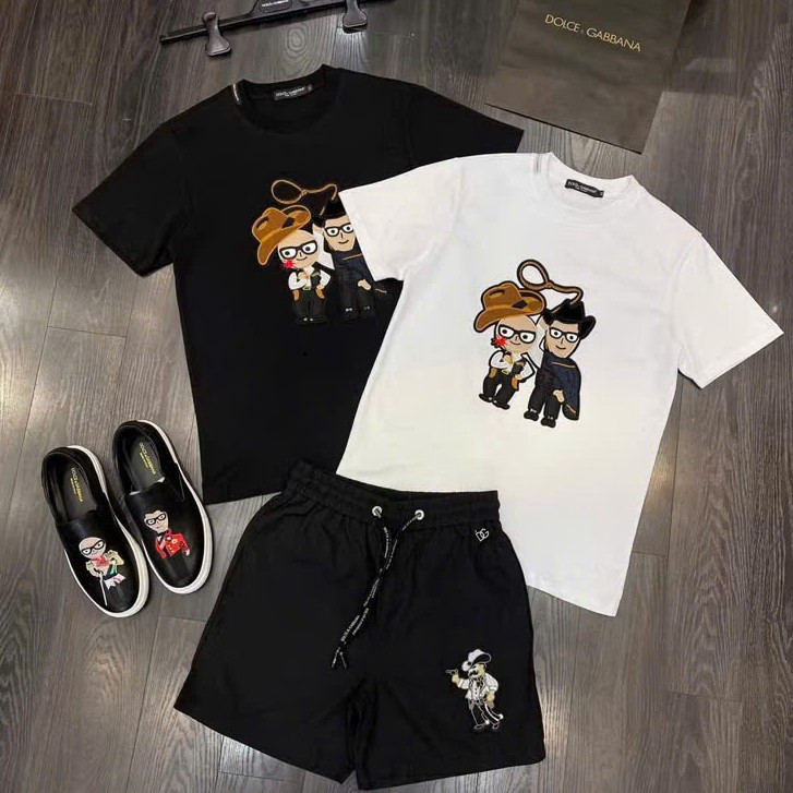 888 Dolce - Gabbana DG Sports Shorts and T-Shirt White (Note: ฉันจัดข้อมูล รักษาชื่อตะไคร้