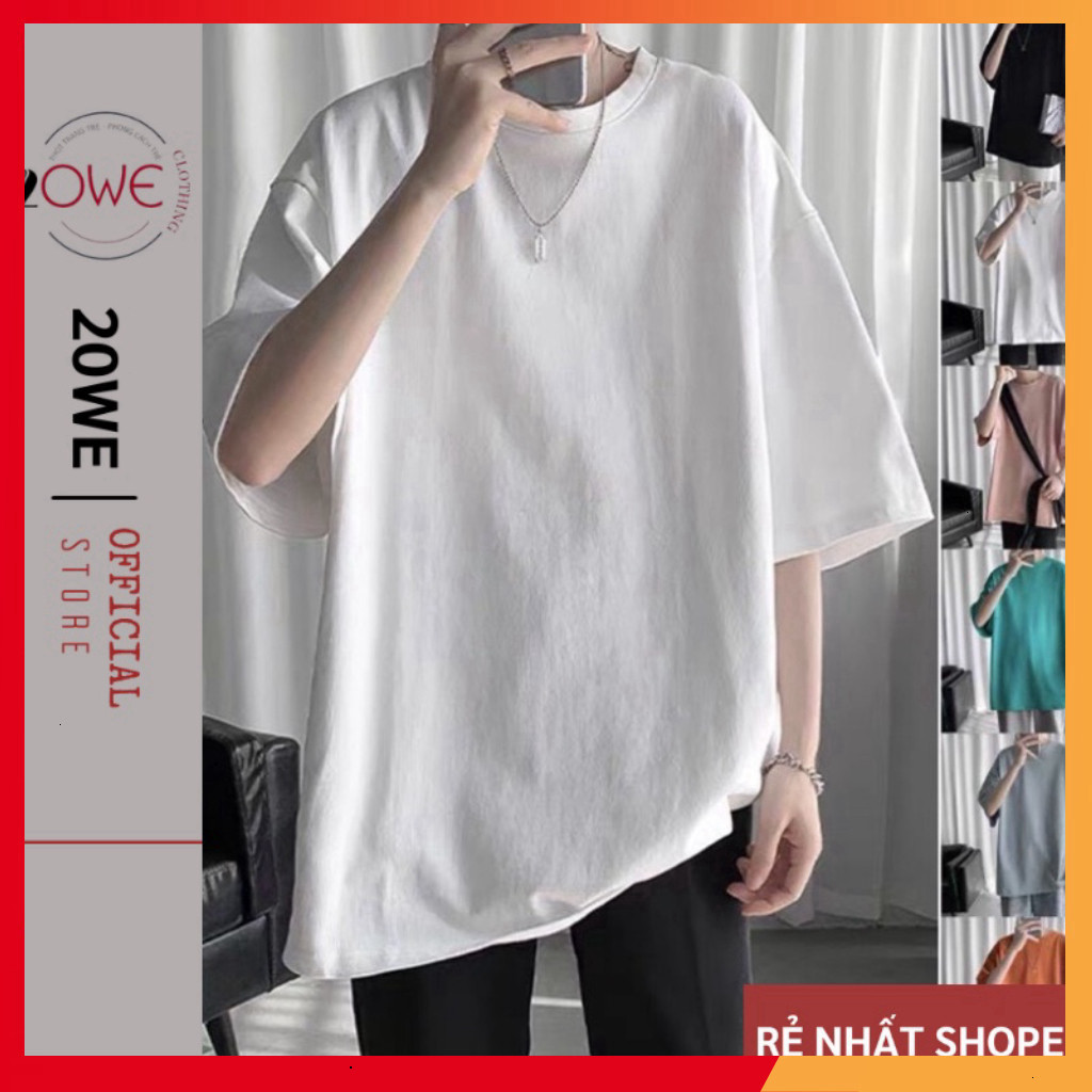 เสื้อยืดโอเวอร์ไซส์ Unisex 4 สี Loose Sleeve RP01 (O เหมาะสมกับโครงสร้างมาตรฐาน Shopee)