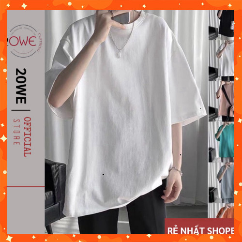 เสื้อยืดโอเวอร์ไซส์ Unisex 4 สี Loose Sleeve RP01 (O เหมาะสมกับโครงสร้างมาตรฐาน Shopee)