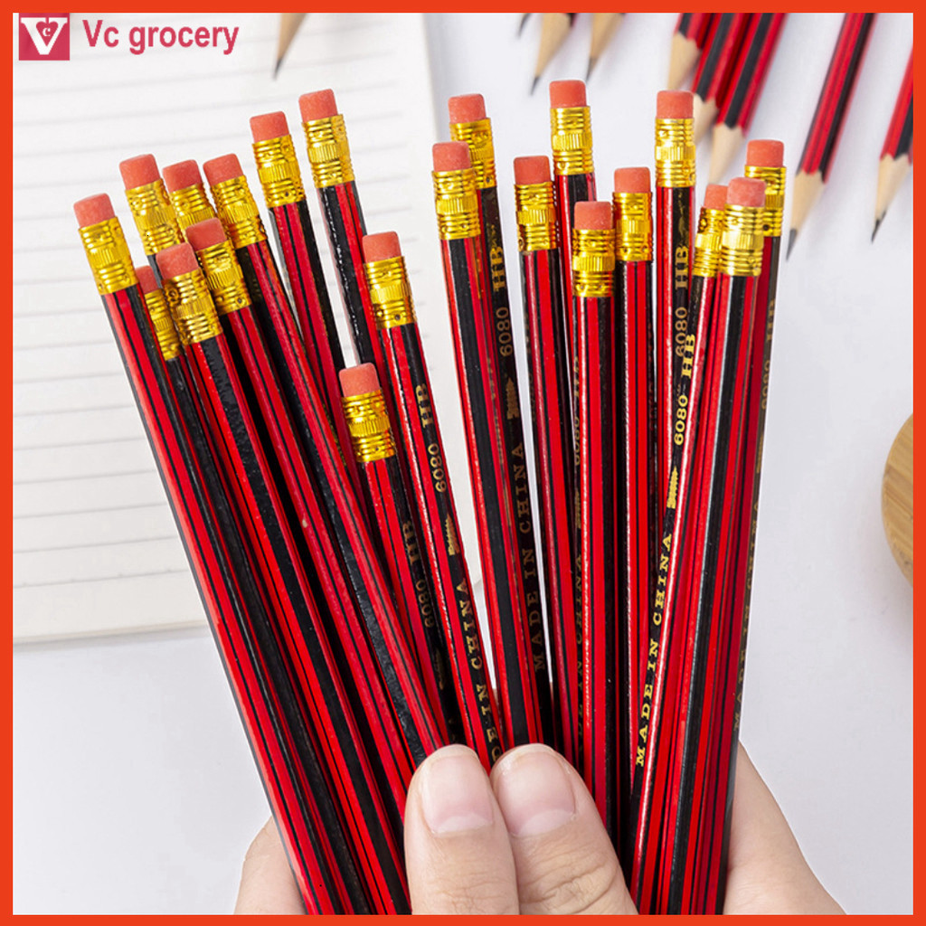 ดินสอไม้ HB สะดวก ชุดดินสอไม้ HB คุณภาพสูง 10 ชิ้นสําหรับนักเรียนและสํานักงาน