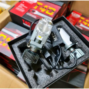 V9 PRO/T40 ไฟหน้า Led ทรงกลม Mini Bi-S ความจุ 70W รุ่นอัพเกรด รุ่นใหม่ 2024 H4 pin - [Prestige]