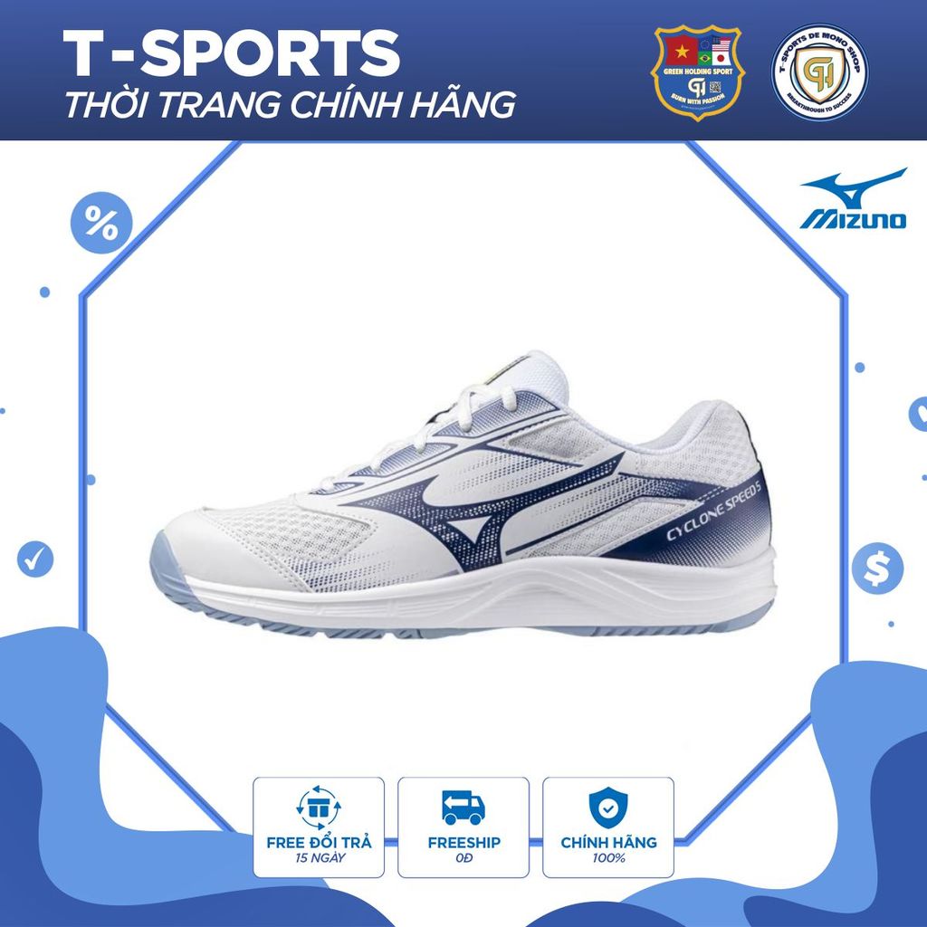 รองเท้าวอลเลย์บอล Mizuno Cyclone Speed 5 ของแท้ - เบา ยืดหยุ่น ด้ามจับดี