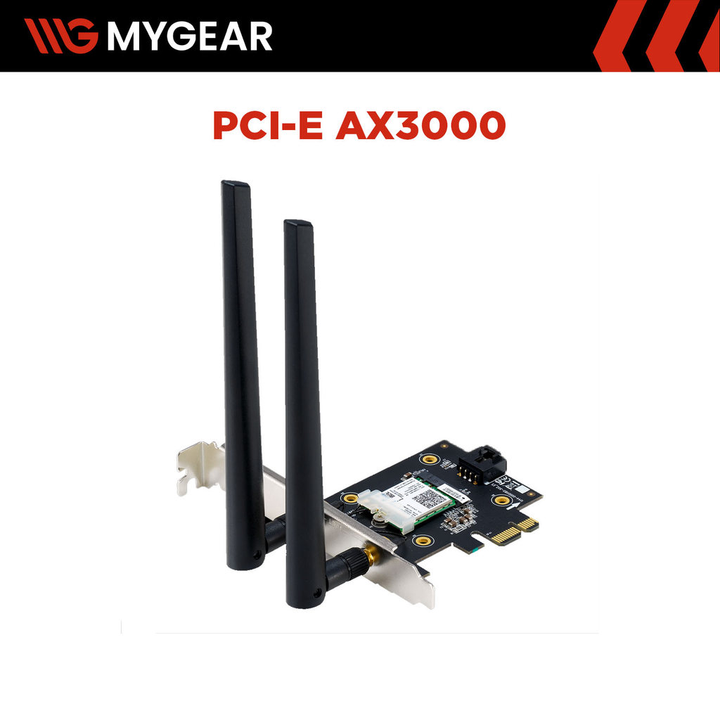 ASUS PCE-AX3000 PCIe WiFi 6 AX3000 Bluetooth 5.0 อะแดปเตอร์ WiFi