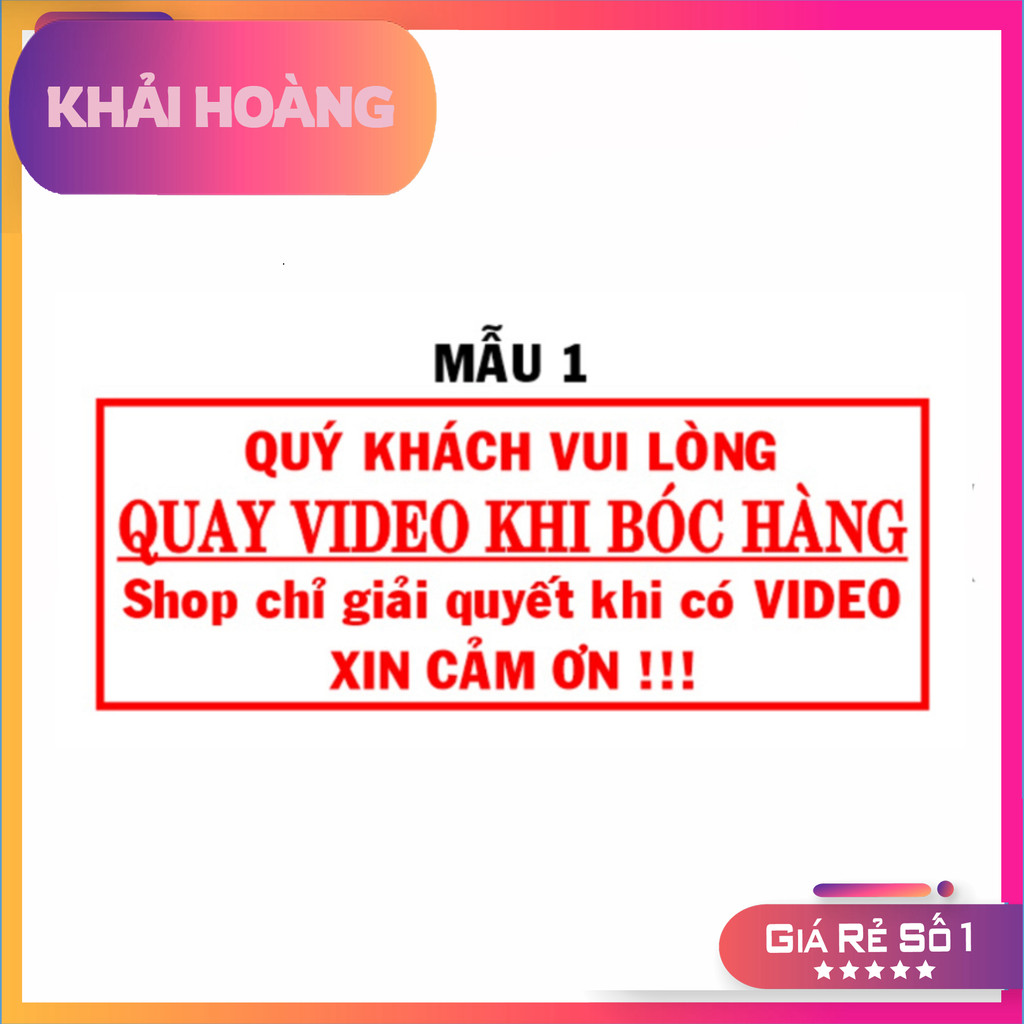 <Khai Hoang> แสตมป์ตรวจสอบวิดีโอก่อนแพ็ค ขนาด 22x58mm 2 สี T414 Store