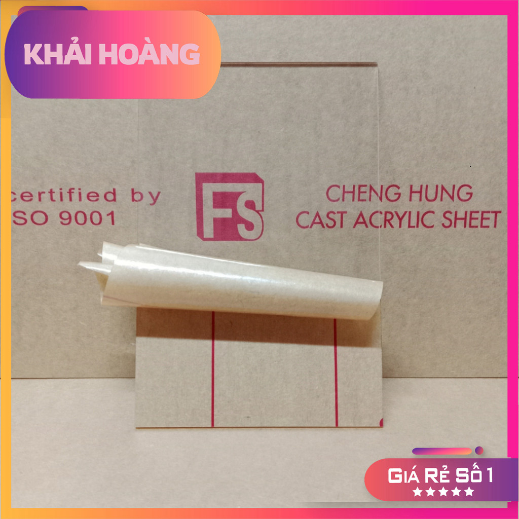 <Khai Hoang> แผ่นพลาสติกไมก้าหนา 3 มม. โปร่งใส - Meca, Mika, ตัดอะคริลิกเพื่อทํากล่อง, ชั้นวางของ, ก