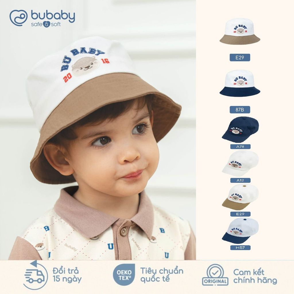 บูเบบี้ บูเบบี้ บูเบบี้ | (6M-5Y) หมวกบักเก็ตเด็ก Bubaby KaKi - AKK19 | เครื่องประดับแท้