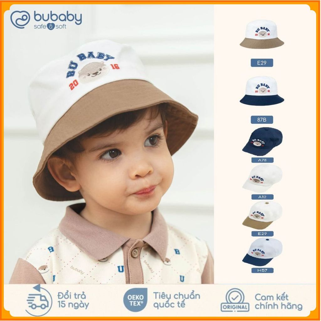 [BU Baby] (6M-5Y) หมวกบักเก็ตเด็ก Bubaby KaKi - AKK19 | เครื่องประดับแท้