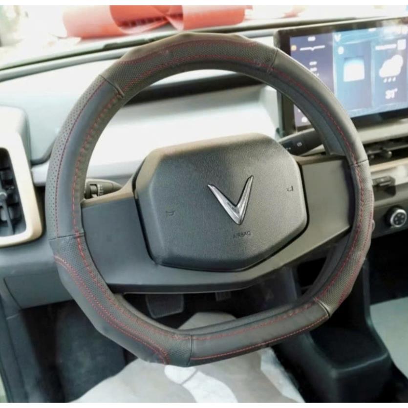 VINFAST ฝาครอบพวงมาลัย VF3, VF5, VF8, VF9, VF e34, DCUT ขนาด 36 ซม., หนัง