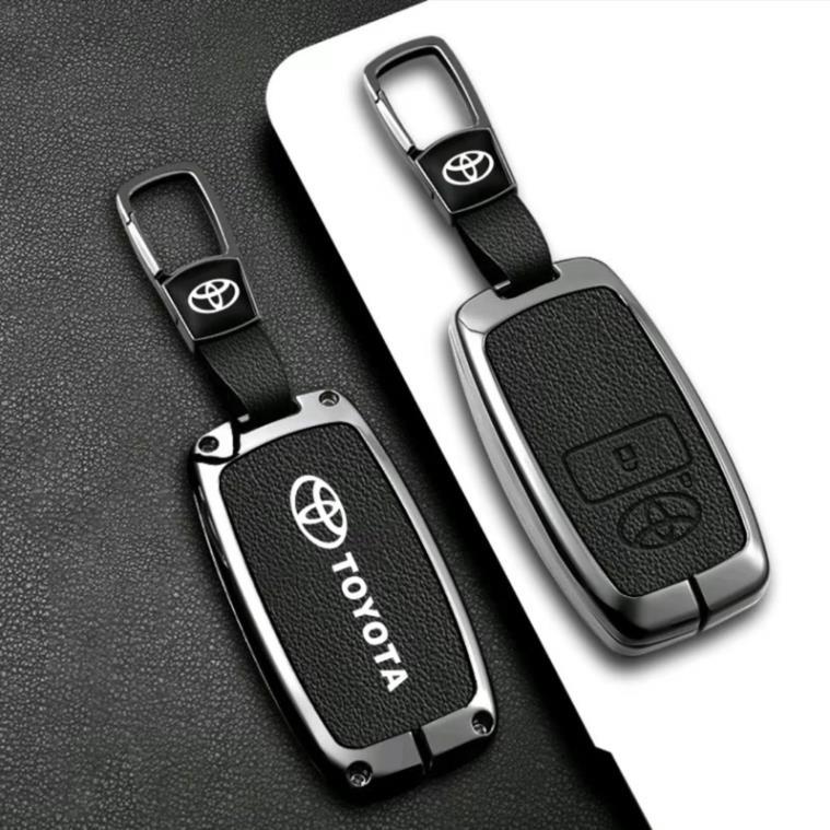 ปลอกกุญแจรถสําหรับTOYOTA Raize, Yaris, Veloz, Avanza พร้อมฝาปิดและพวงกุญแจ
