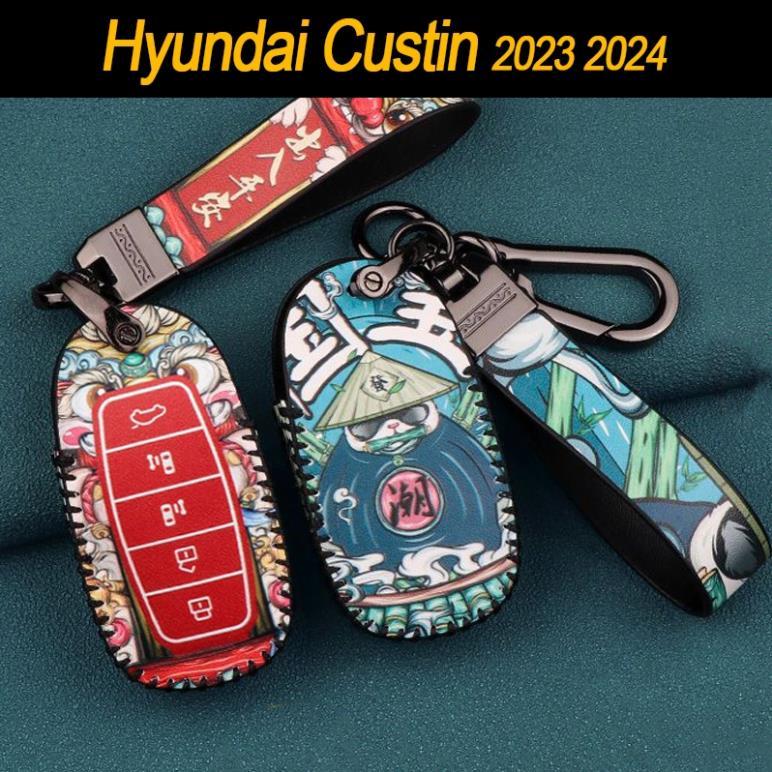 5 ปุ่ม เคสกุญแจหรูหราสําหรับ Hyundai Custin 2023 2024 เคสกุญแจ Hyundai Custin