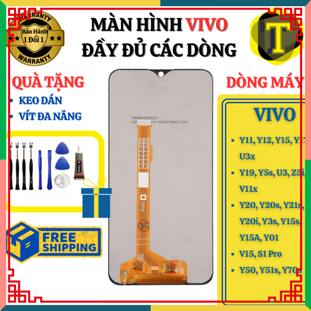 VIVO Y11 Y17 Y91 Y93 Y20 Y20s Y50 V15 Y77e Y3 Y12 Y12s Y15 Y20i S1 Pro Y51s Y70s U3 Z5i หน้าจอ