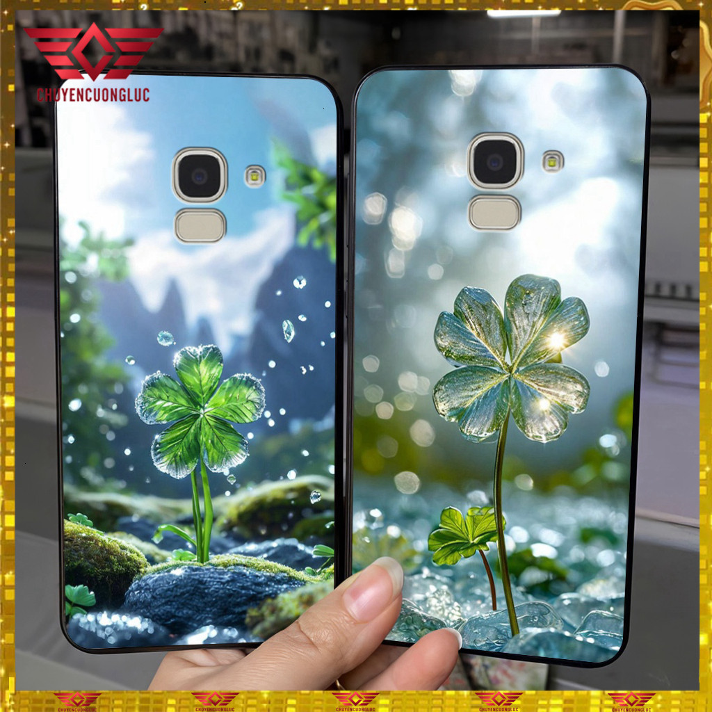 Samsung ss j6 plus / ss j6+ / a8 plus 2018 เคสโคลเวอร์สี่แฉกนําโชค 2026 CCL26