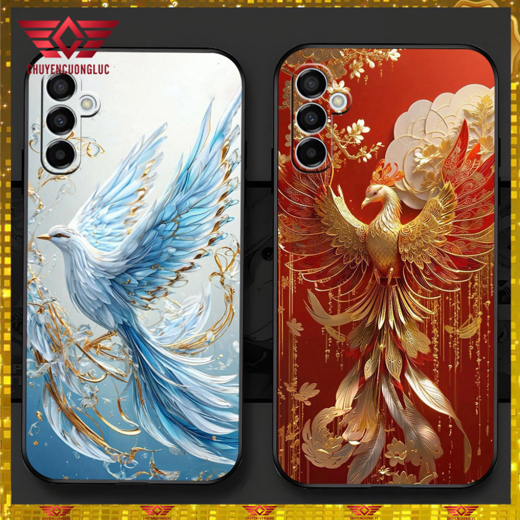 เคส Samsung a54 5g / a14 5g / m14 5g พร้อมมังกรและนกฟีนิกซ์ รุ่นผู้ชาย 2026 CCL26