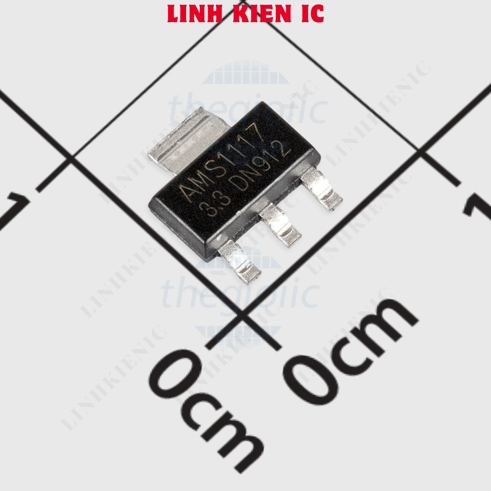 [5 ชิ้น]- AMS1117-3.3V ตัวควบคุมแรงดันไฟฟ้า IC 3.3V 1A SOT-223 Linhkien IC