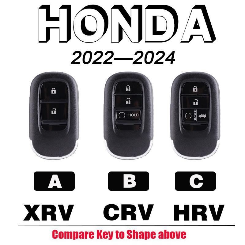 ปลอกกุญแจสําหรับ HONDA CRV XRV HRV Civic 2022 - 2024