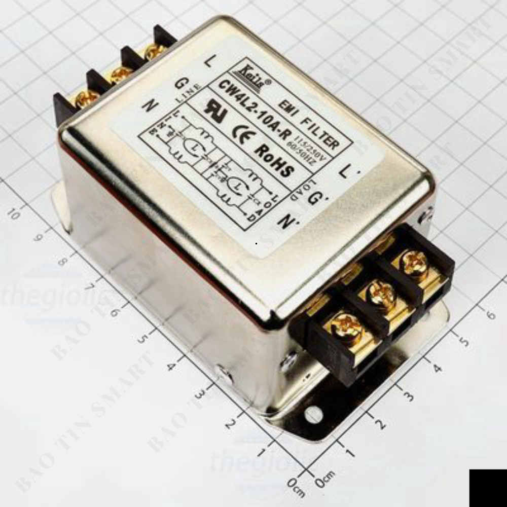 CW4L2-10A-R ตัวกรองไฟเฟสเดียว 10A 115/250V ส่วนประกอบอัจฉริยะ