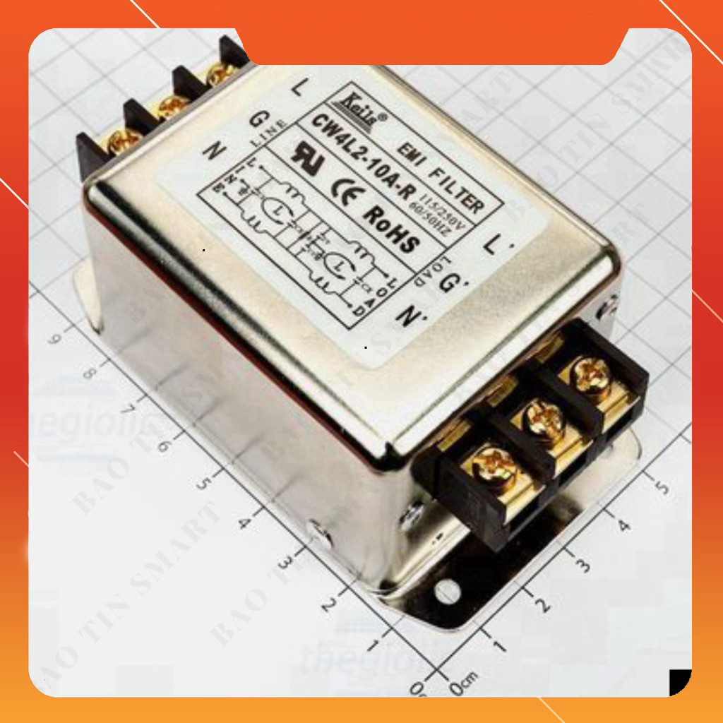 CW4L2-10A-R ไส้กรองอากาศเฟสเดียว 10A 115/250V