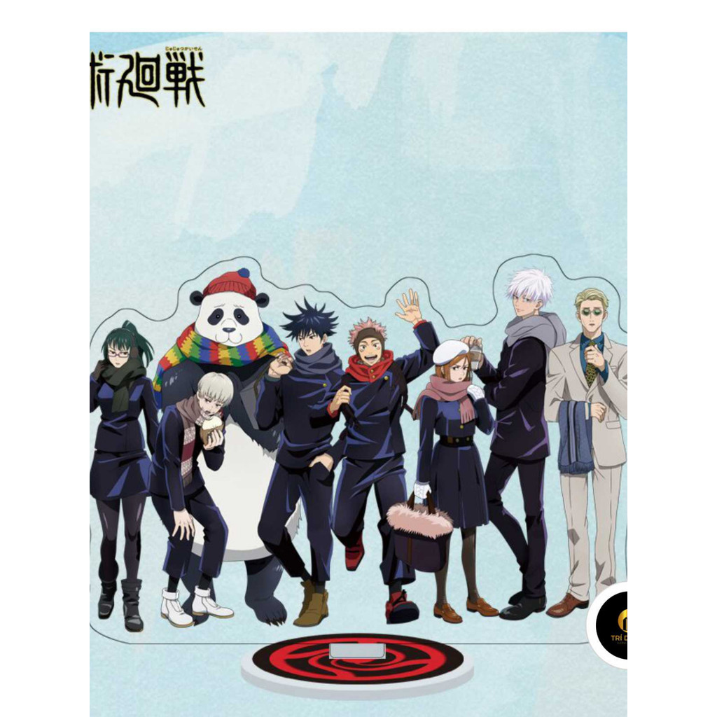 Standee โมเดลอะนิเมะ Jujutsu Kaisen ตัวละคร Gojo Satoru Itadori Yuji วัสดุอะคริลิคสําหรับโต๊ะเรียนและตกแต่งโต๊ะ