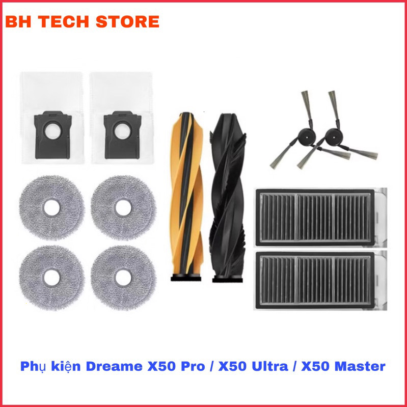 Dreame X50 Ultra / Dreame X50 Pro / Dreame X50 Master Robot ชุดอุปกรณ์เสริมเครื่องดูดฝุ่น.