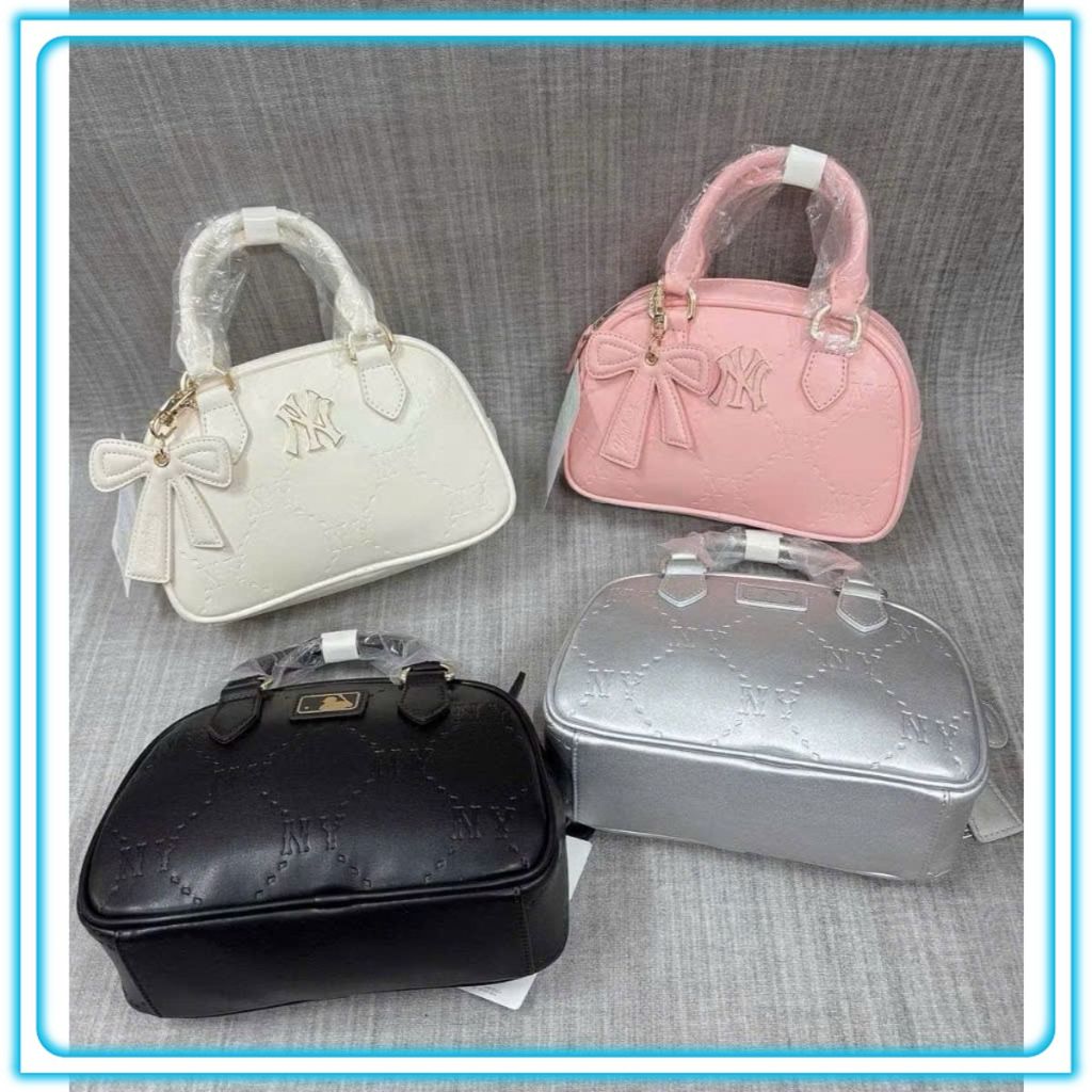 New Season Premium Matte Calf Leather Crossbody Bag 4 สีพร้อมโบว์