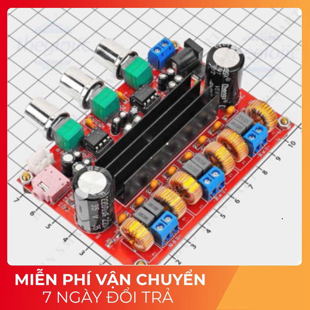 TPA3116D2-V2 วงจรเครื่องขยายเสียง 2x50W + 100W ซับวูฟเฟอร์ Tech ส่วนประกอบ