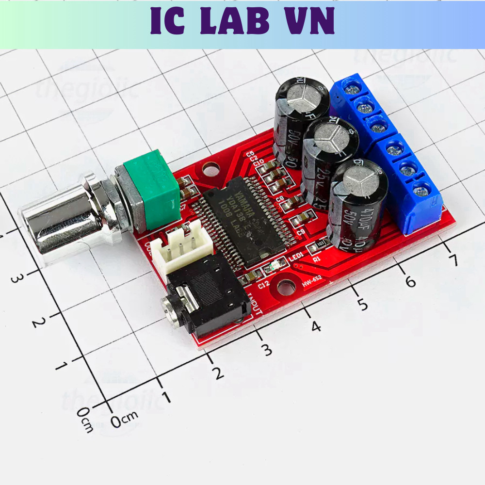 XH-M145 วงจรขยายเสียง 2x12W Ic Lab VN