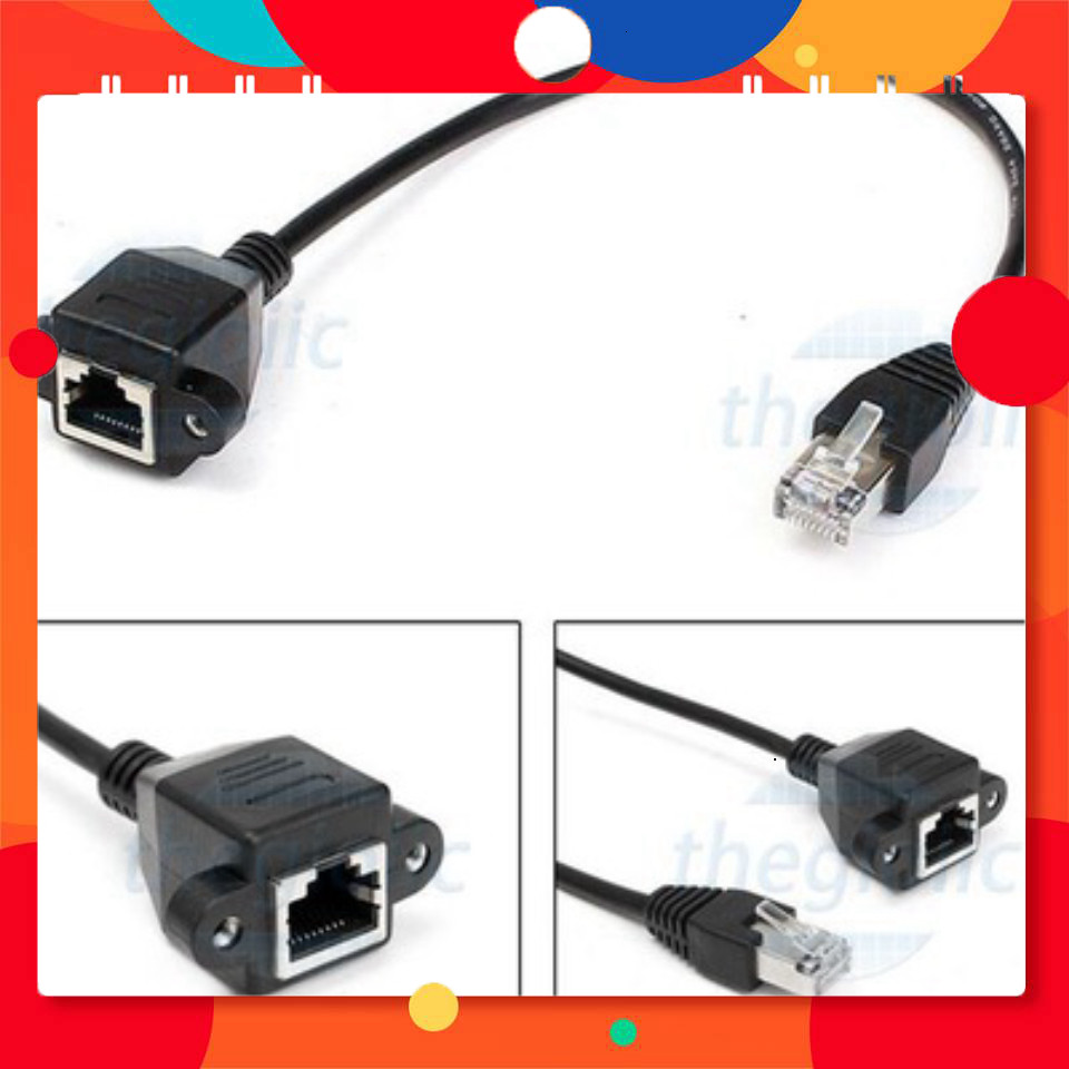 TechParts Viet RJ45 Male To RJ45 Female Cable ยาว 30 ซม.