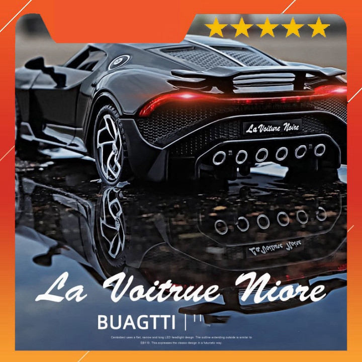 [FIRE] [hcm] Bugatti La Voiture Noire โมเดลรถซุปเปอร์คาร์โลหะ 1:32 ของเล่นสเกลสําหรับเด็ก รายการแสดง