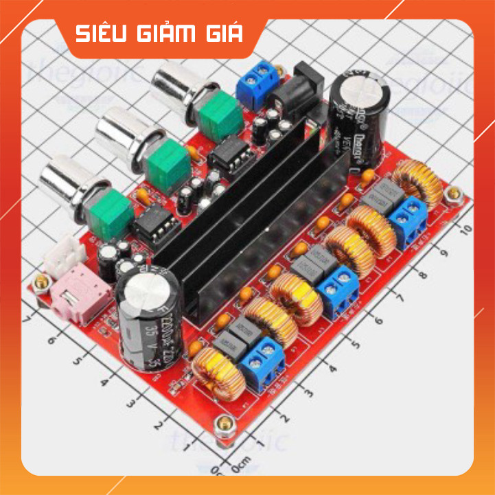 TPA3116D2-V2 วงจรเครื่องขยายเสียง 2x50W + 100W ซับวูฟเฟอร์ SmartFix ส่วนประกอบ