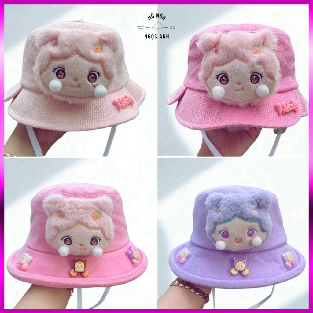 Baby 2-5 Years Old_KUROMI MS53 Bucket Hat with Bucket Ears for Boys and Girls