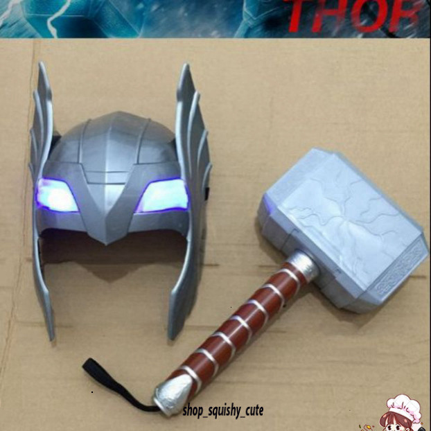 Avengers Thor Action Figure พลาสติก Thor Hammer ของเล่น Prop ของเล่นเด็ก