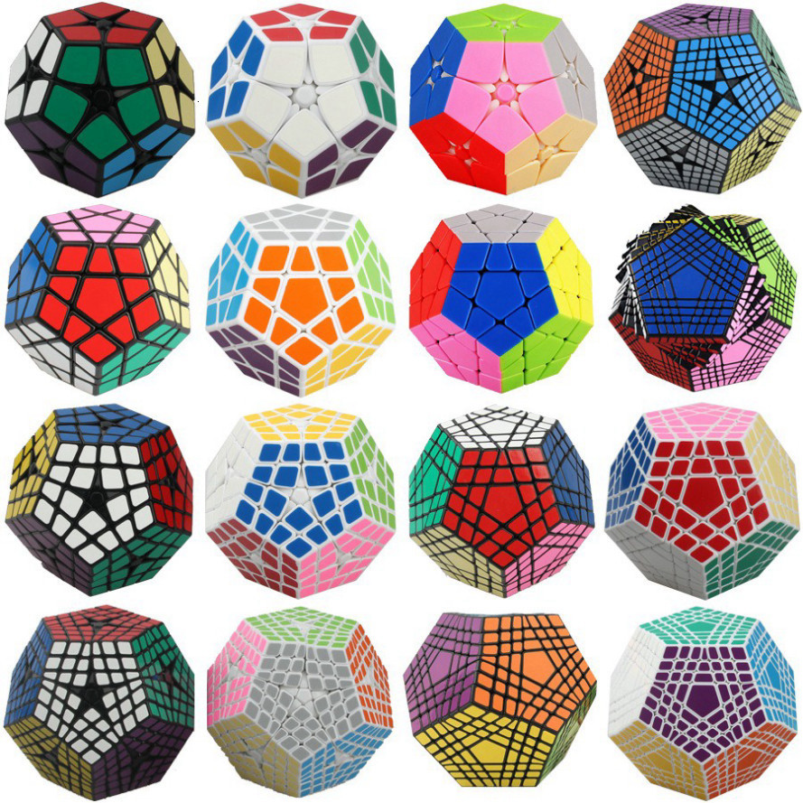 MoYu Meilong Carbon Rubiks Cube Collection 2x2 3x3 4x4 5x5 Skewb Square-1 SQ-1 Megaminx Pyranminx Cu