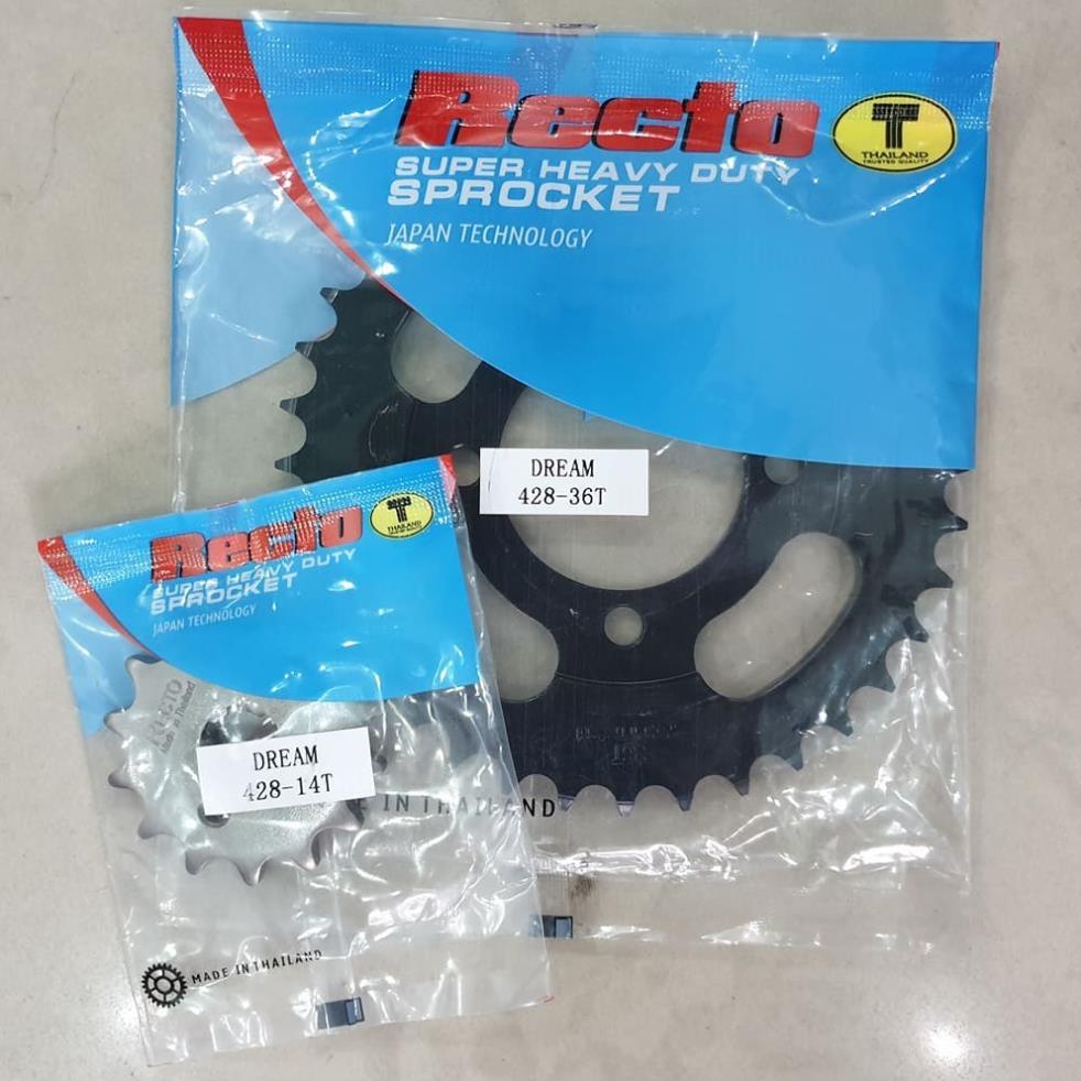 เฟืองคลื่นเล็ก อนาคต ดรีม Sirius 50CC, Wave RS China, Win 100 Recto ของแท้ ขนาด 14T-36T
