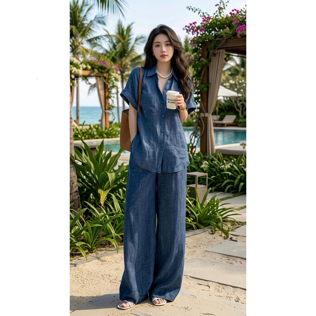 SB19 EXTREMELY COOL CLOUD SLEEVE BEACH SHIRT SET, COOL OUTFITS สําหรับ GOING OUT, TRAVEL, COMFORTABL