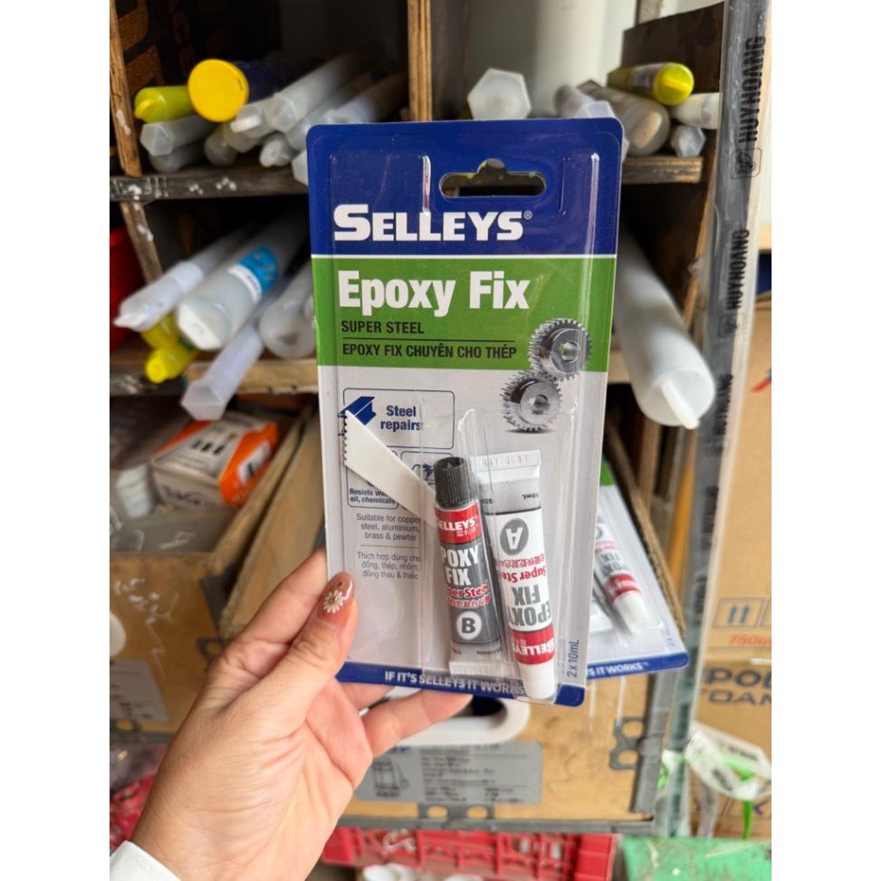 SELLEYS EPOXY FIX SUPER STEEL ADHESIVE – SUPER STRONG 2-PART ADHESIVE สําหรับ METALS