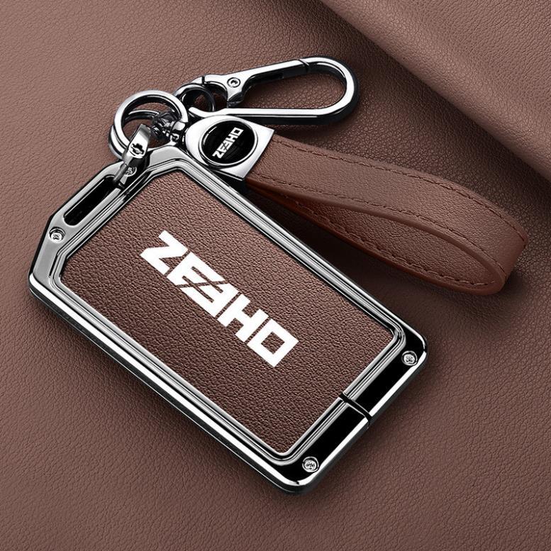 ZEEHO AE8 ฝาครอบกุญแจกล่องกุญแจสําหรับ ZEEHO AE8 สังกะสีหนังป้องกัน Key Holder Fob Key Case