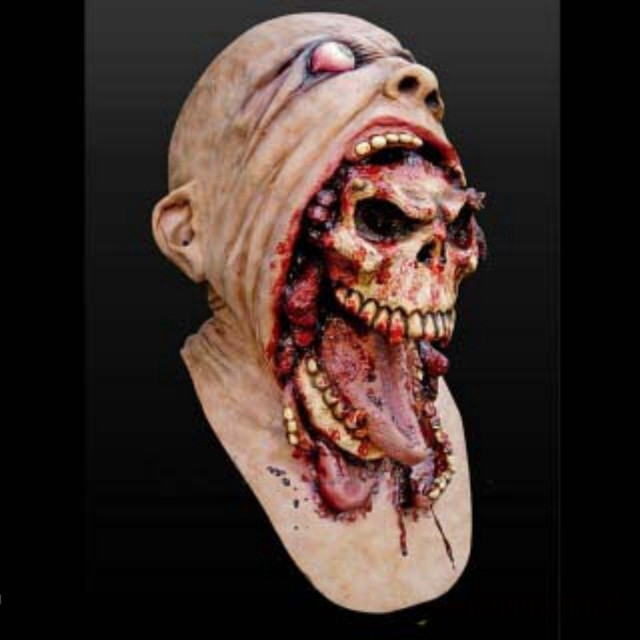 ใช้คําแนะนํา ฉันจะเขียนชื่อผลิตภัณฑ์อย่างเร็ว: ชุดปีศาจแปลกๆ Zombie MASK สําหรับ Halloween Untained