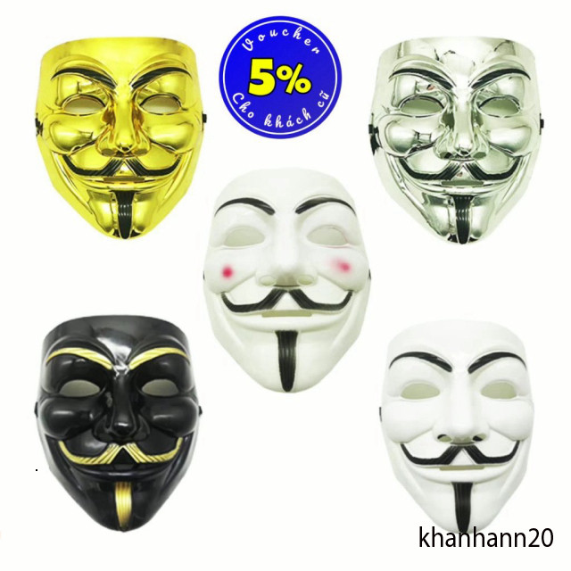 V For Vendetta Full Face Mask – หน้ากากแฮ็กเกอร์ฮาโลวีน 2026