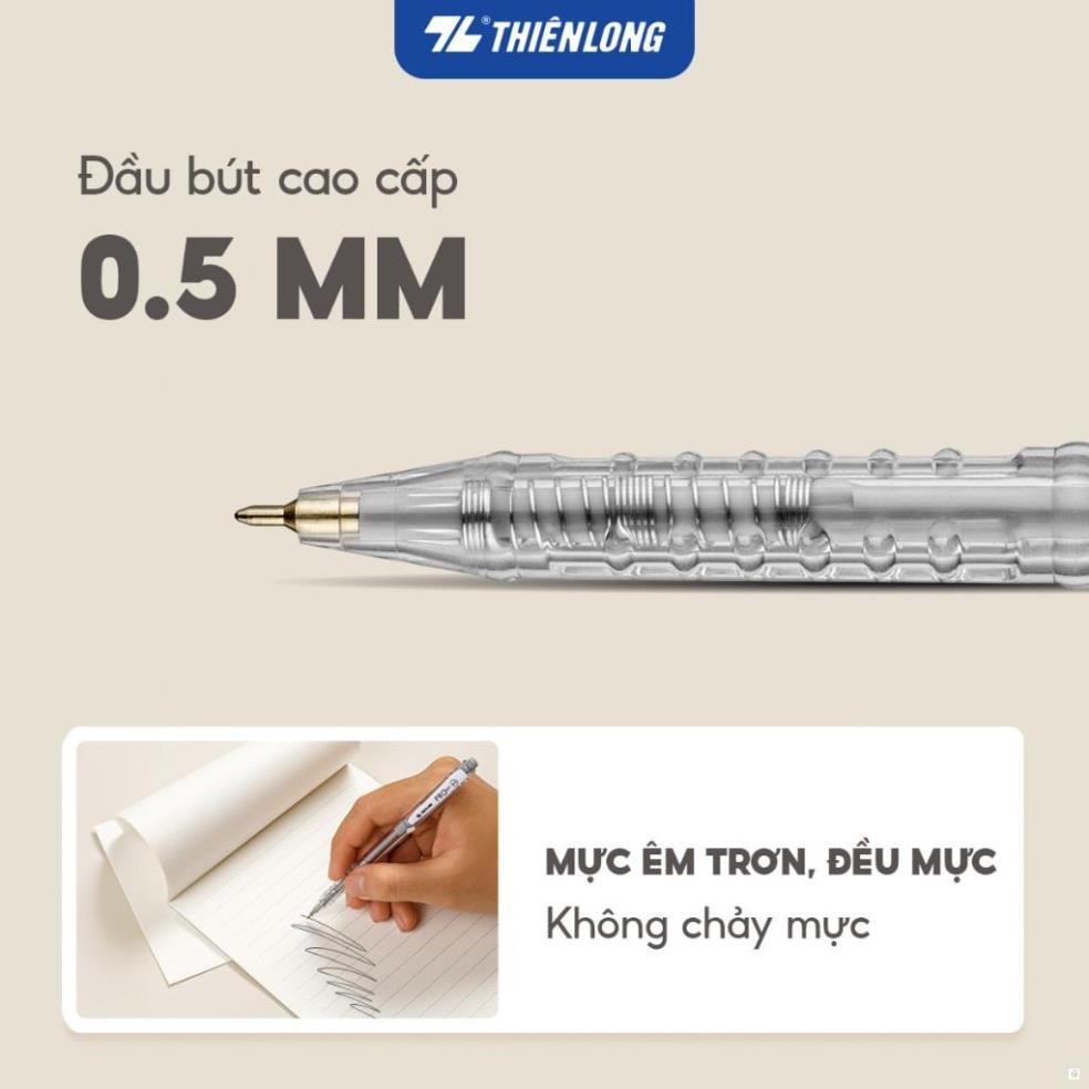 Combo 5/10/20 Thien Long Pro 027 TL-105 ปากกาลูกลื่นพร้อมตัวพาสเทลแฟชั่น เหมาะสําหรับนักเรียน TL