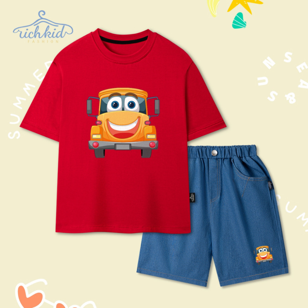 (UPGRADE VERSION) เสื้อผ้าฝ้ายเด็กชาย ยีนส์กระดาษ เนื้อนุ่ม โปร่ง ทรง CAR (O2 +O5)