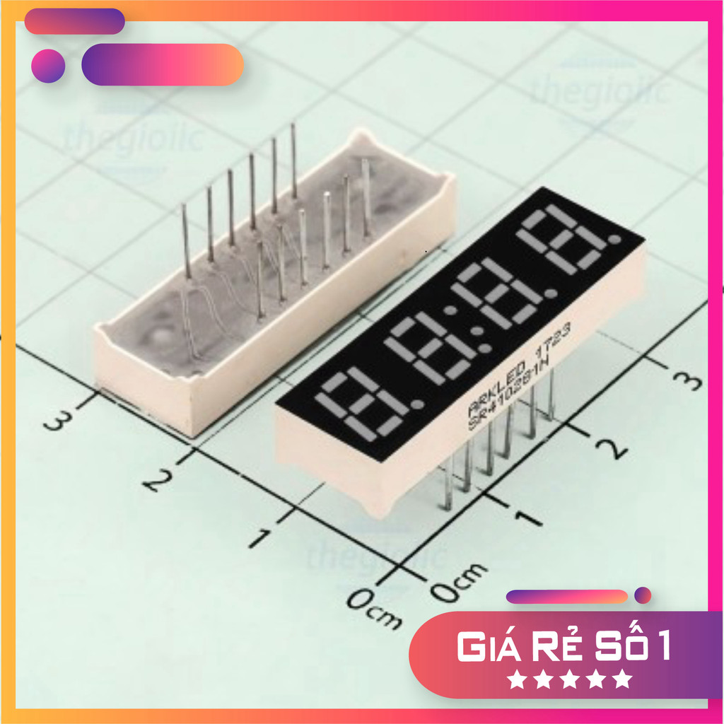 [2 ชิ้น]- ซีเนียร์410281N 7-Segment LED 0.28 นิ้ว Red Duong Chung Clock Truong เซียงส่วนประกอบ 86