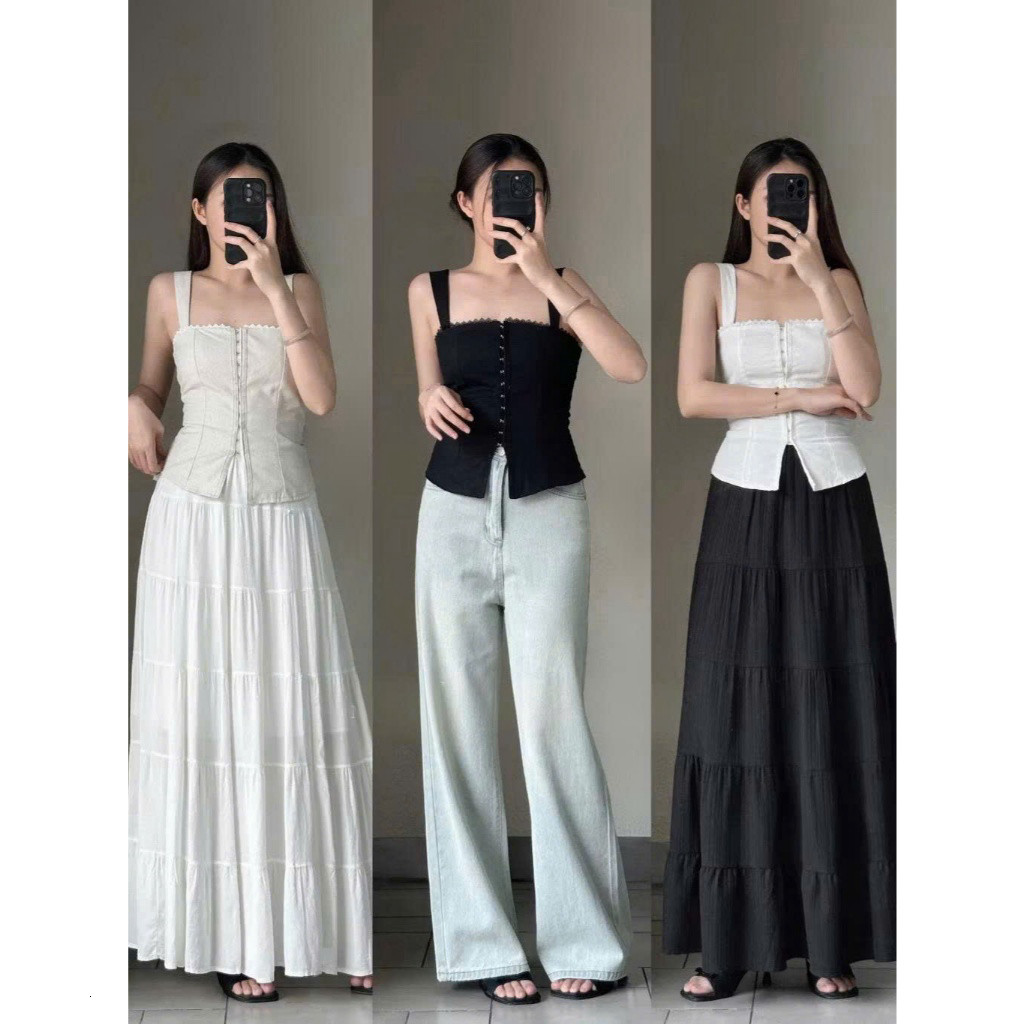 Vibes เสื้อ 2-กระดุม LAM ANH TRAN MA5399