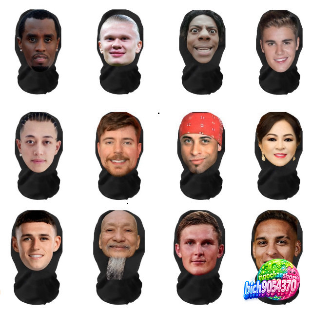 Troll Idol Full Face Mask คุณภาพสูง ซักได้