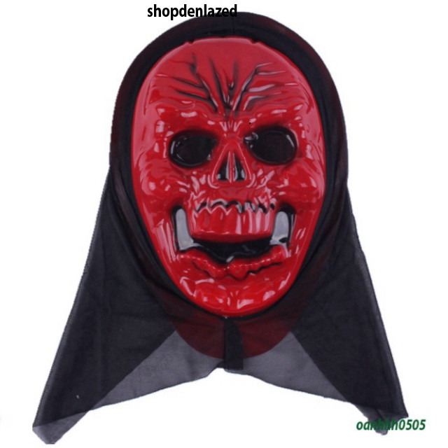 สีดําฤดูร้อนหน้ากากHood Ghost Faceฮาโลวีนอุปกรณ์เสริมDiverseสไตล์เสื้อสําหรับผู้ใหญ่สีดําฤดูร้อนหน้า